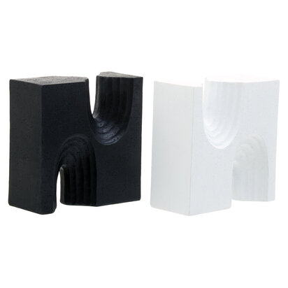 Broc Set Of Two Black And White Bookends