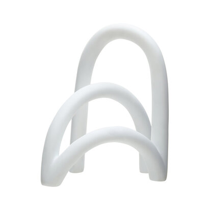 Broc White Arched Sculpture