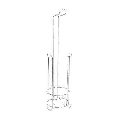 Linnea Chrome Toilet Roll Holder with Storer