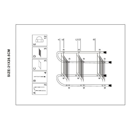 Dara 3 Tier Chrome Storage Stand