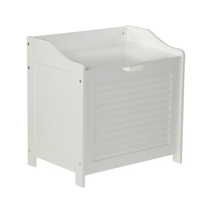 Unaerhurst White Wood Laundry Storage Cabinet
