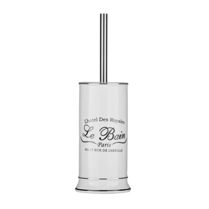 Elisden Bain White Toilet Brush With Holder