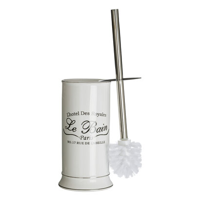 Elisden Bain White Toilet Brush With Holder