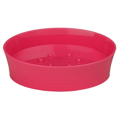 ABS Bathe Hot Pink Plastic Soap Dish