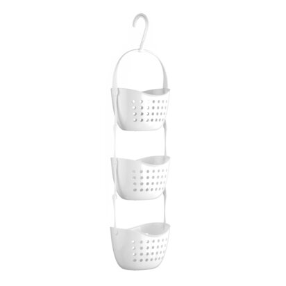 Dara 3 Tier White Hanging Shower Caddy
