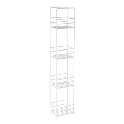 Dara Four Tier White Rectangular Storage Caddy