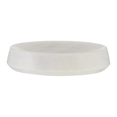 Abaska Off White Marble Soap Dish