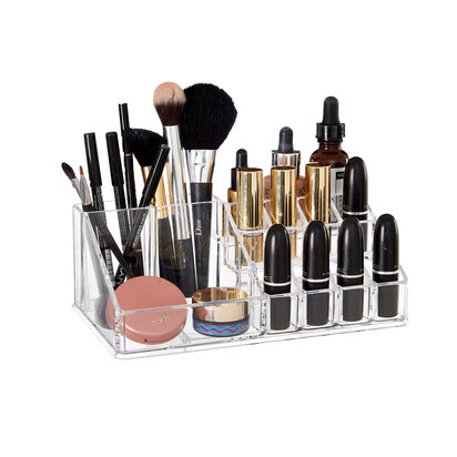 Beauty 16 Compartment Clear Cosmetics Organiser