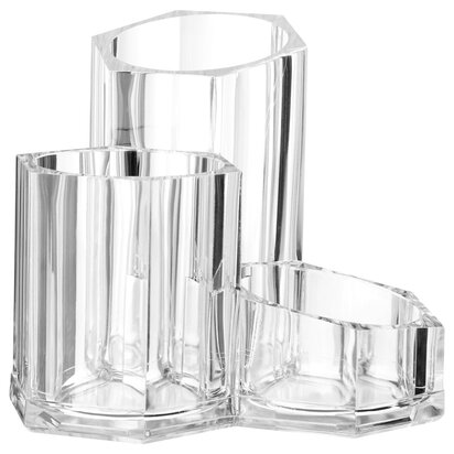 Beauty Clear 3 Compartment Cosmetics Organiser
