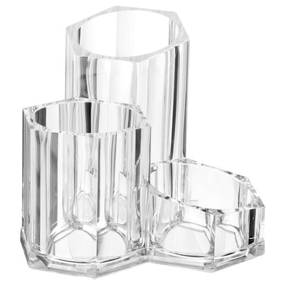 Beauty Clear 3 Compartment Cosmetics Organiser