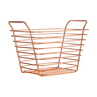 Asheora Small Gold Finish Wire Basket