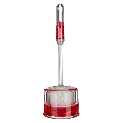 Floating Acrylic Hearts Toilet Brush Holder