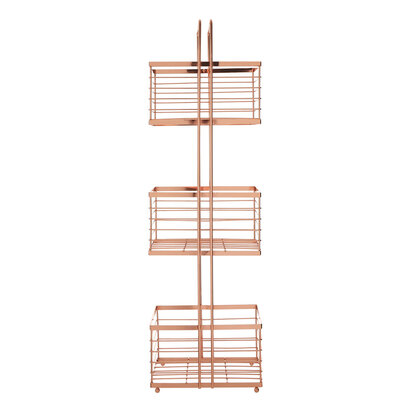 Linnea Rose Gold Rectangular Storage Caddy