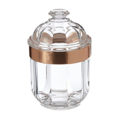 Darevia Small Rose Gold Acrylic Storage Jar