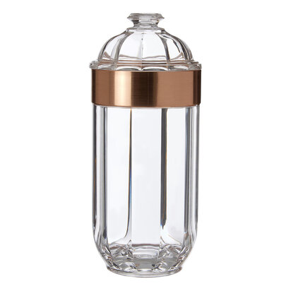 Darevia Large Rose Gold Acrylic Storage Jar