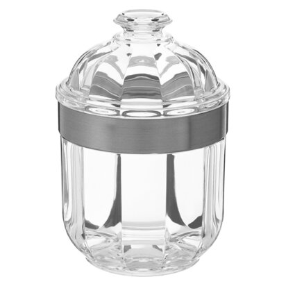 Guan Small Silver Acrylic Storage Jar