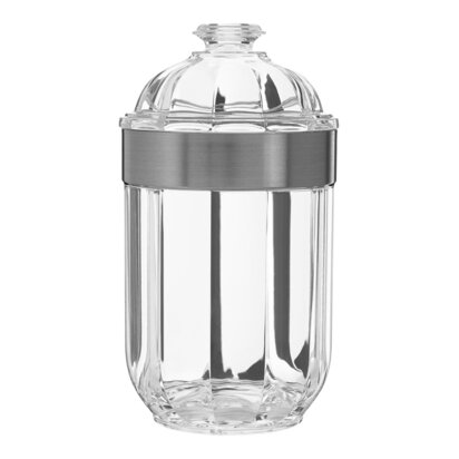 Darevia Medium Silver Acrylic Storage Jar