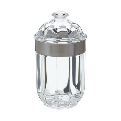 Darevia Medium Silver Acrylic Storage Jar