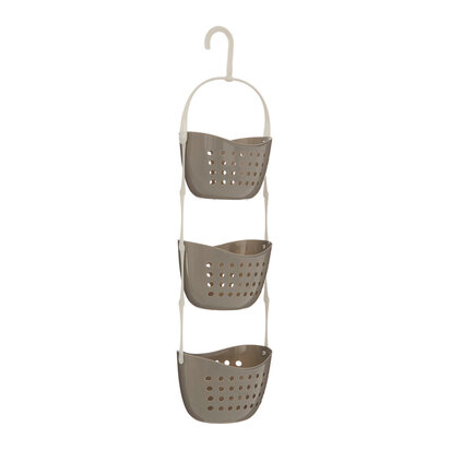 Dara 3 Tier Grey Shower Caddy