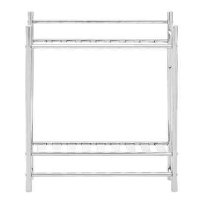 Dara Chrome 2 Tier Shelves