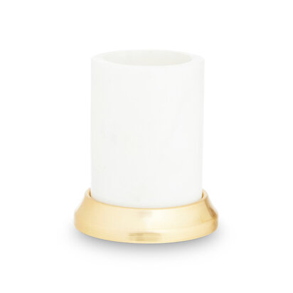 Mako White Marble Tumbler
