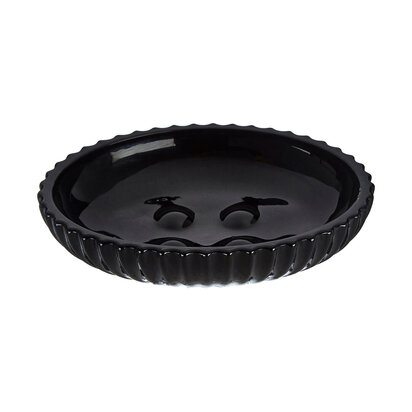 Ticino Brittany Black Glass Soap Dish