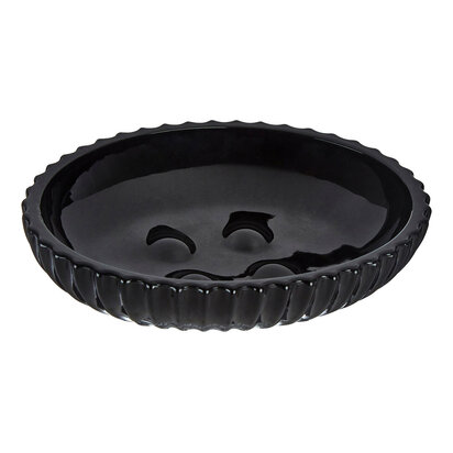 Ticino Brittany Black Glass Soap Dish