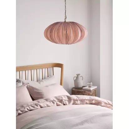 John Lewis Edith Pendant Ceiling Light Plaster | H140 x Dia.55cm