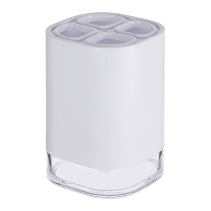 Ando White Acrylic Toothbrush Holder