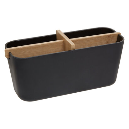 Canyon Black 4 Section Organiser