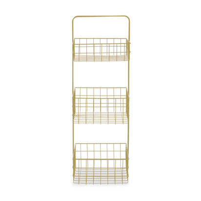 Moneyria Three Tier Gold Finish Storage Caddy