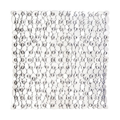 Pebble Clear Square Bath Mat