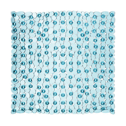 Pebble Blue Square Bath Mat