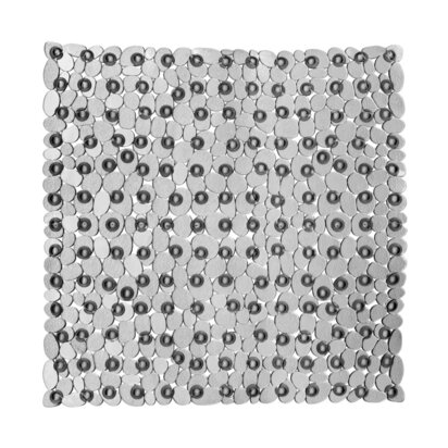 Pebble Grey Square Bath Mat