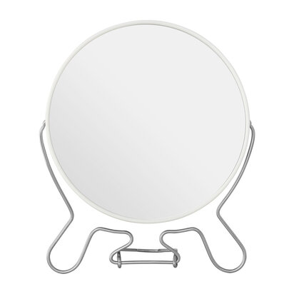 Mison White Metal Large Shaving Mirror