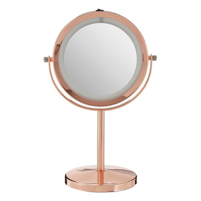 Clara Rose Gold LED Table Mirror