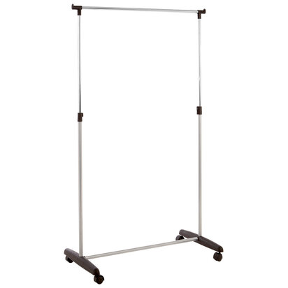 Ralesi Chrome Clothes Rail with Wheels