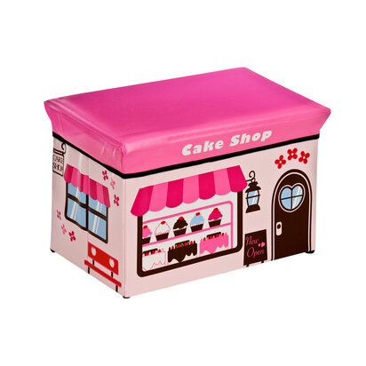 Children's Cake Design Storage Box And Seat