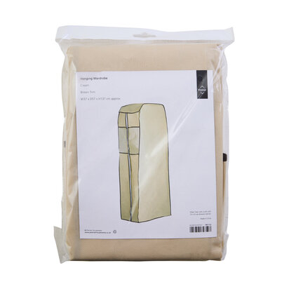 Verti Cream Polyester Hanging Wardrobe Cover