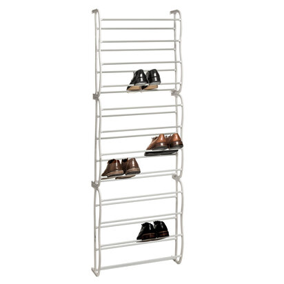 Tavia Over Door Cream 12 Tier Shoe Rack