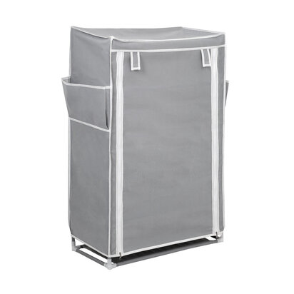 Tavia Grey 5 Tier Shoe Rack with Cover