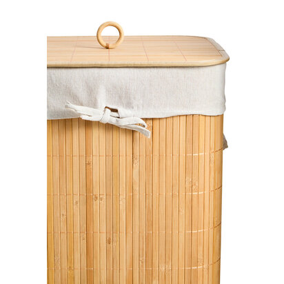 Kankyo Natural Bamboo Square Laundry Hamper