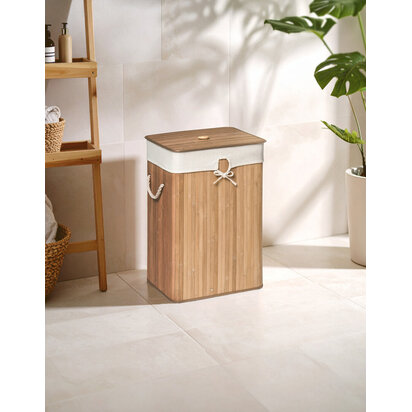 Kankyo Rectangular Natural Bamboo Laundry Hamper