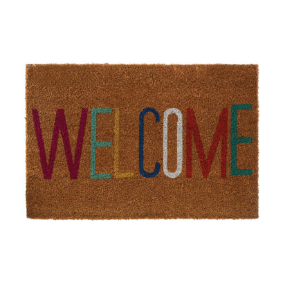 Filta Welcome Multicolour Coir Doormat