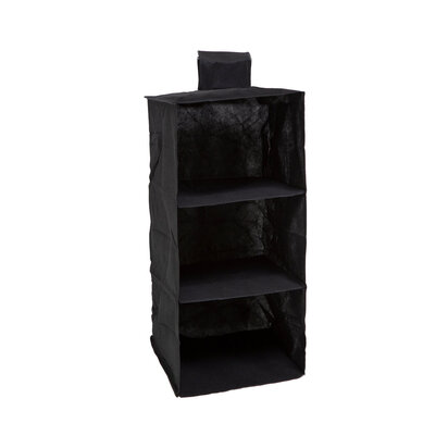 6 Section Black Hanging Garment Organiser