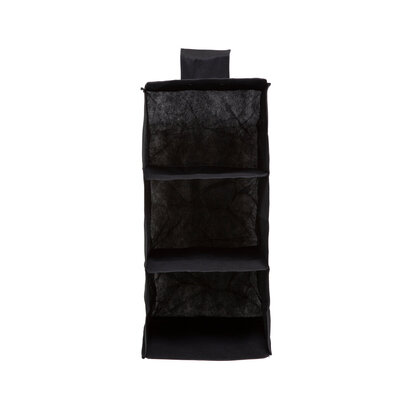 6 Section Black Hanging Garment Organiser