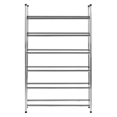 Tavia Six Tiers Chrome Shoe Rack
