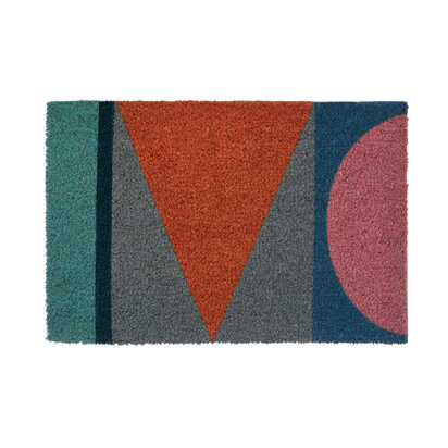 Mediterranean Multicoloured Coir Doormat