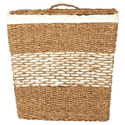 Leoennell Tapered Seagrass Basket With Lid