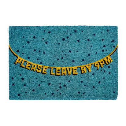 Filta Please Leave by 9pm Doormat